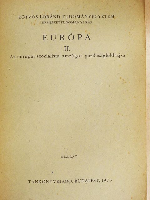 Benedek Endréné - Európa II. [antikvár]