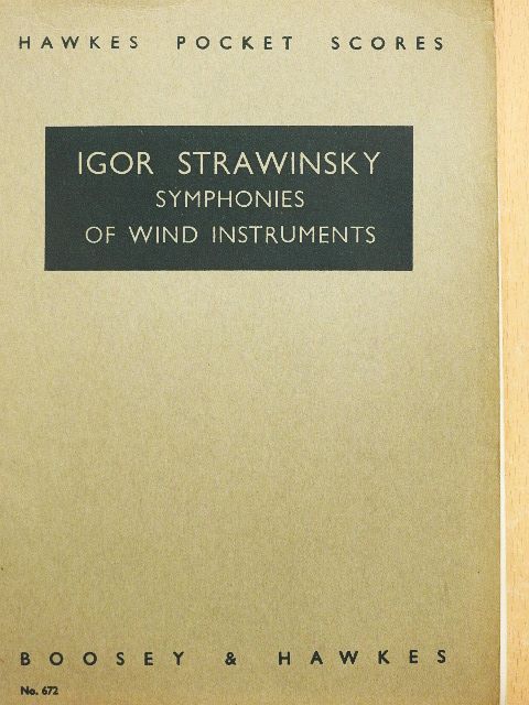 Igor Strawinsky - Symphonies of Wind Instruments [antikvár]