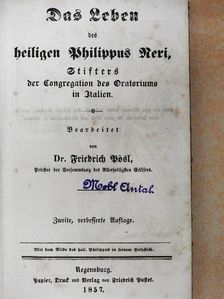 Das Leben des heiligen Philippus Neri (gótbetűs) [antikvár]