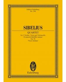 SIBELIUS - QUARTET FOR 2 VIOLINS, VIOLA AND VIOLONCELLO d MINOR OP.56 'VOCES INTIMAE'