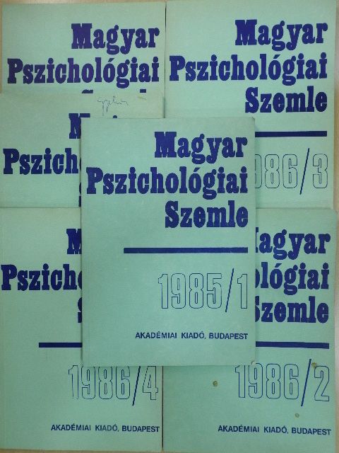 Ash Mitchell G. - Magyar Pszichológiai Szemle 1985/1-6. [antikvár]