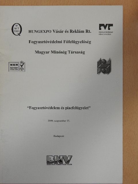 Dr. Huszay Gábor - "Fogyasztóvédelem és piacfelügyelet" [antikvár]