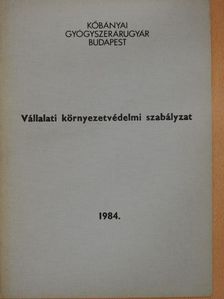 Vállalati környezetvédelmi szabályzat [antikvár]