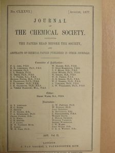 D. Bendix - Journal of the Chemical Society 1877./II. [antikvár]