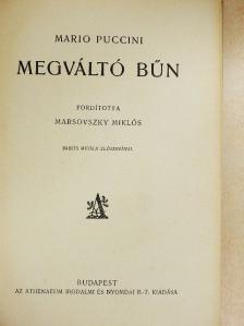 Mario Puccini - Megváltó bűn [antikvár]