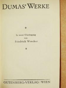 Alexandre Dumas - Dumas' Werke 6. [antikvár]