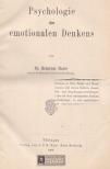 Heinrich Maier - Psychologie des emotionalen Denkens [antikvár]