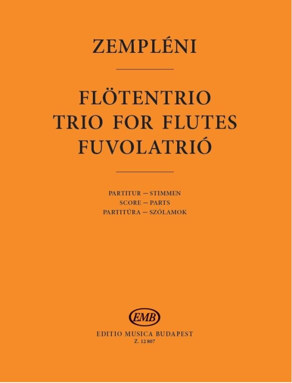 ZEMPLÉNI LÁSZLÓ - FUVOLATRIÓ, PARTITÚRA-SZÓLAMOK