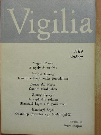 Balássy László - Vigilia 1969. október [antikvár]