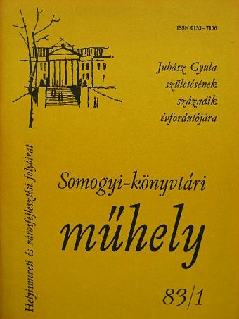 Bálint Sándor - Somogyi-könyvtári műhely 83/1 [antikvár]