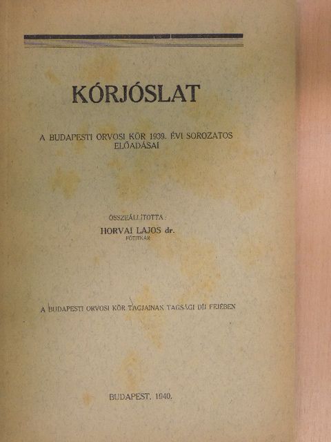 Dr. Erős Gedeon - Kórjóslat [antikvár]
