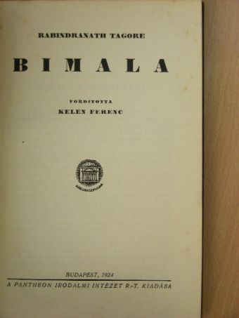 Rabindranath Tagore - Bimala [antikvár]