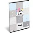 Pandacorn: Panda mintás vonalas füzet, A4