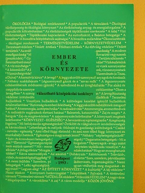Dr. Benke János - Ember és környezete [antikvár]