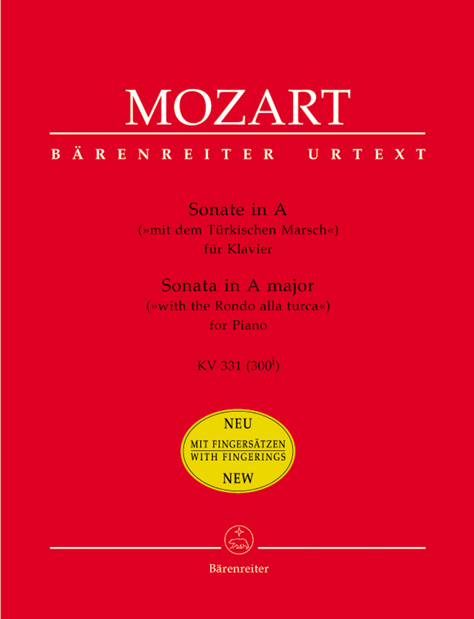 MOZART, W,A, - SONATE IN A (MIT DEM TÜRKISCHEN MARSCH) FÜR KLAVIER KV 331 URTEXT