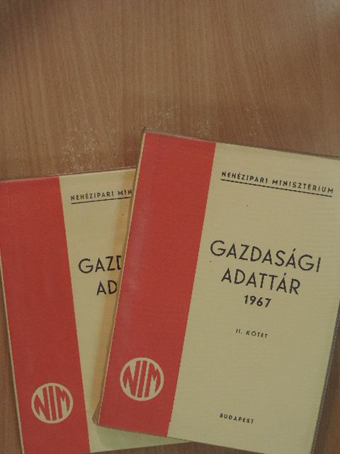Gazdasági adattár 1967. I-II. [antikvár]