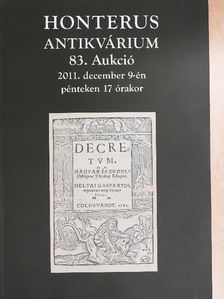 Honterus Antikvárium 83. Aukció [antikvár]