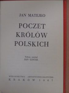 Jan Gintel - Poczet Królów Polskich [antikvár]