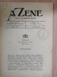 Dr. Koudela Géza - A Zene 1939. július 1. [antikvár]