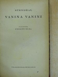 Stendhal - Vanina Vanini [antikvár]