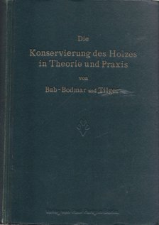 F. Bub-Bodmar, Rechnungsrat B. Tilger - Die Konservierung des Holzes in Theorie und Praxis [antikvár]