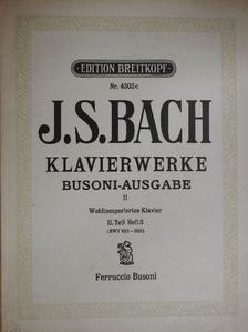 J. S. Bach - Klavierwerke II. - Das wohltemperierte Klavier II./3 [antikvár]