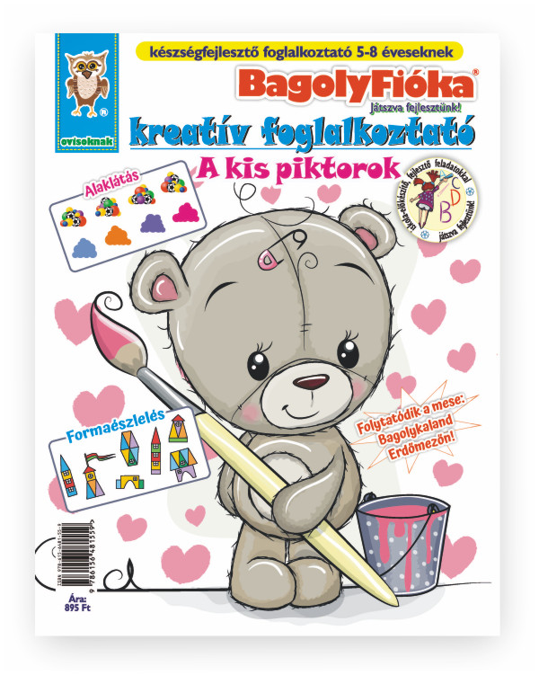 Jánossy-Kármán Mónika - BagolyFióka kreatív foglalkoztató füzet - A kis piktorok