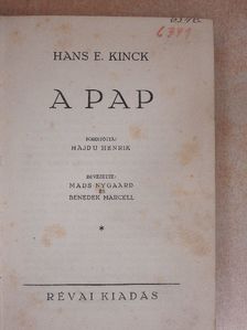 Hans E. Kinck - A pap [antikvár]