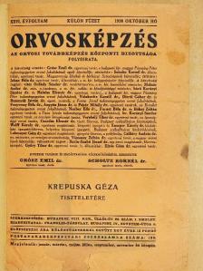 Dr. Alföldy Jenő - Orvosképzés 1936. október [antikvár]