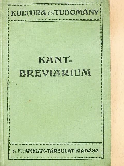 Immanuel Kant - Kant-breviarium [antikvár]