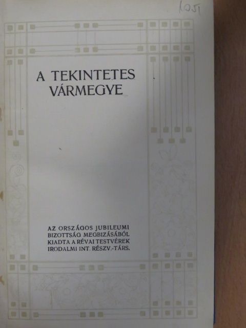 Mikszáth Kálmán - A tekintetes vármegye [antikvár]