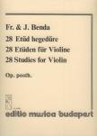 BENDA - 28 ETŰD HEGEDŰRE OP.POSTH.