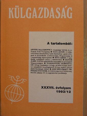 Külgazdaság 1993/12 [antikvár]