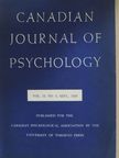 Barbara Hanly - Canadian Journal of Psychology September 1959 [antikvár]