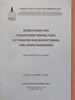 Franz Zaunbauer - Beziehungen der Staatsforstverwaltung zu privaten Waldeigentümern und deren verbänden [antikvár]