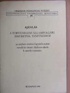 Párdányi Teodóra - Ajánlás a történelem-állampolgári ismeretek tanításához [antikvár]