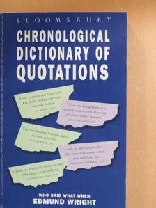 Chronological Dictionary of Quotations [antikvár]