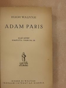 Hugh Walpole - Adam Paris I-II. [antikvár]