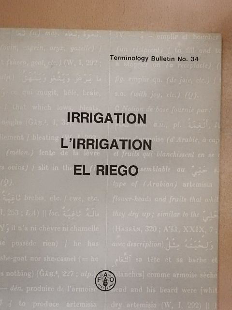 Selected terms of irrigation [antikvár]
