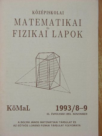 Fried Ervin - Középiskolai matematikai és fizikai lapok 1993. november [antikvár]
