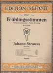 JOHANN STRAUSS - Frühlingsstimmen [antikvár]