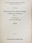 Klára Padányi - Publications de la chaire de langue et littérature francaise 4. [antikvár]