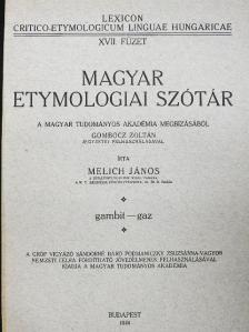 Gombocz Zoltán - Magyar etymologiai szótár XVII. (töredék) [antikvár]