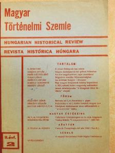 Bendefy László - Magyar Történelmi Szemle 1971. június [antikvár]