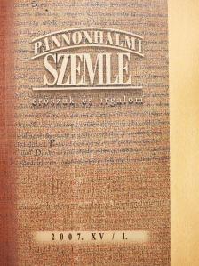 Bazsányi Sándor - Pannonhalmi Szemle 2007/1. [antikvár]