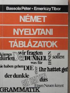 Bassola Péter - Német nyelvtani táblázatok [antikvár]