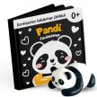 Pandi kontrasztos fürdőskönyv játék figurával