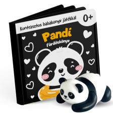 Pandi kontrasztos fürdőskönyv játék figurával
