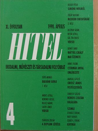 Bella István - Hitel 1998. április [antikvár]