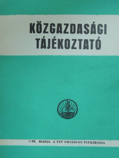 Közgazdasági Tájékoztató 9. [antikvár]